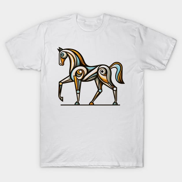 Horse illustration. Illustration of a horse in cubism style T-Shirt by gblackid